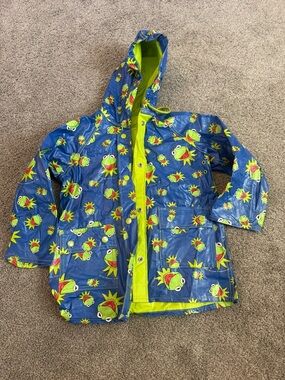 Vintage Kermit the Frog Reversible Raincoat Sz 6